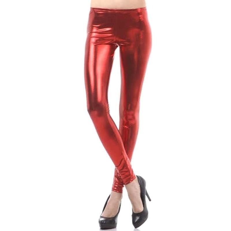 

Женские блестящие виниловые эластичные джеггинсы с высокой талией и мокрым эффектом, женские леггинсы