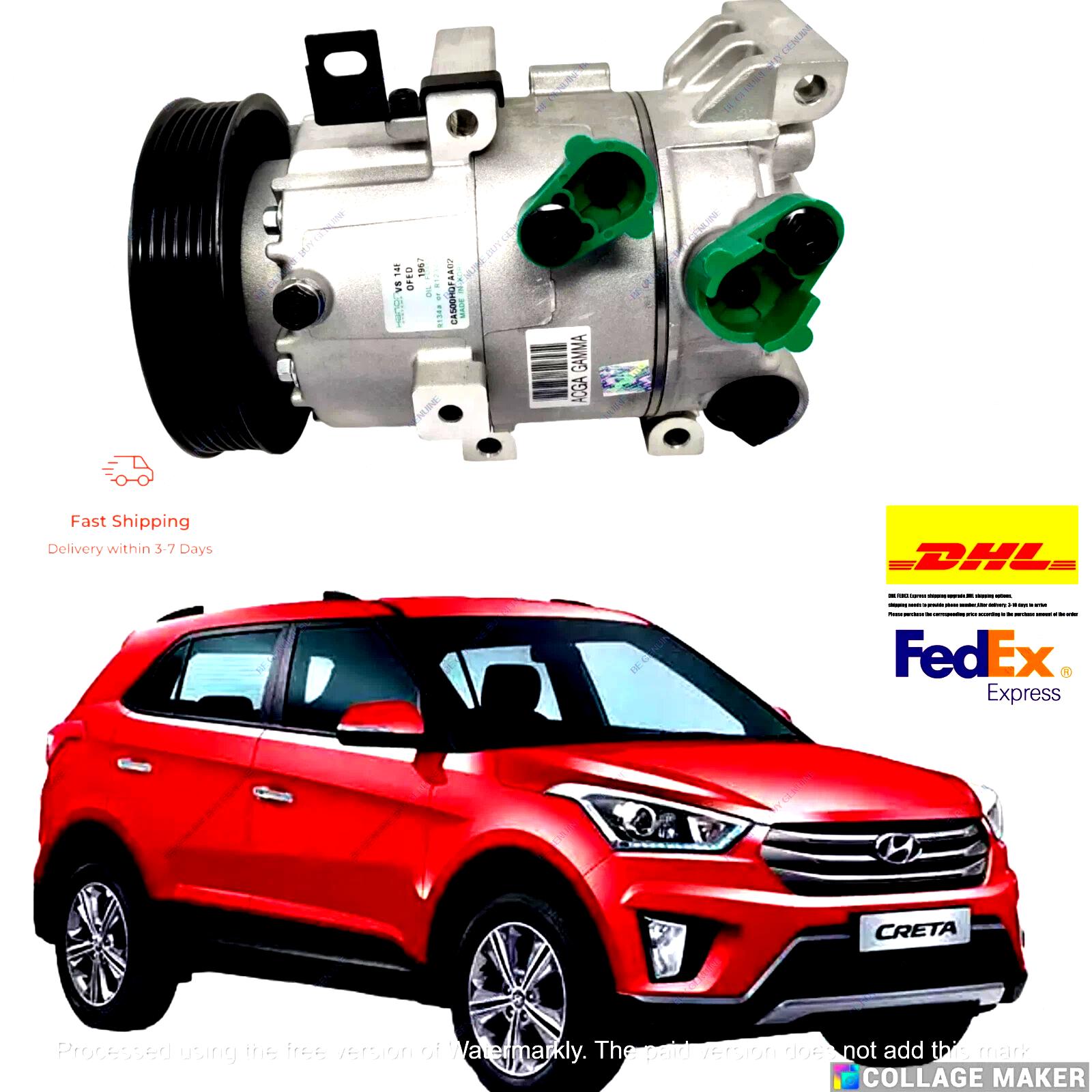 

97701F0000 New & Oem Ac Compressor Fit For Hyundai Creta 2015-2020 Model