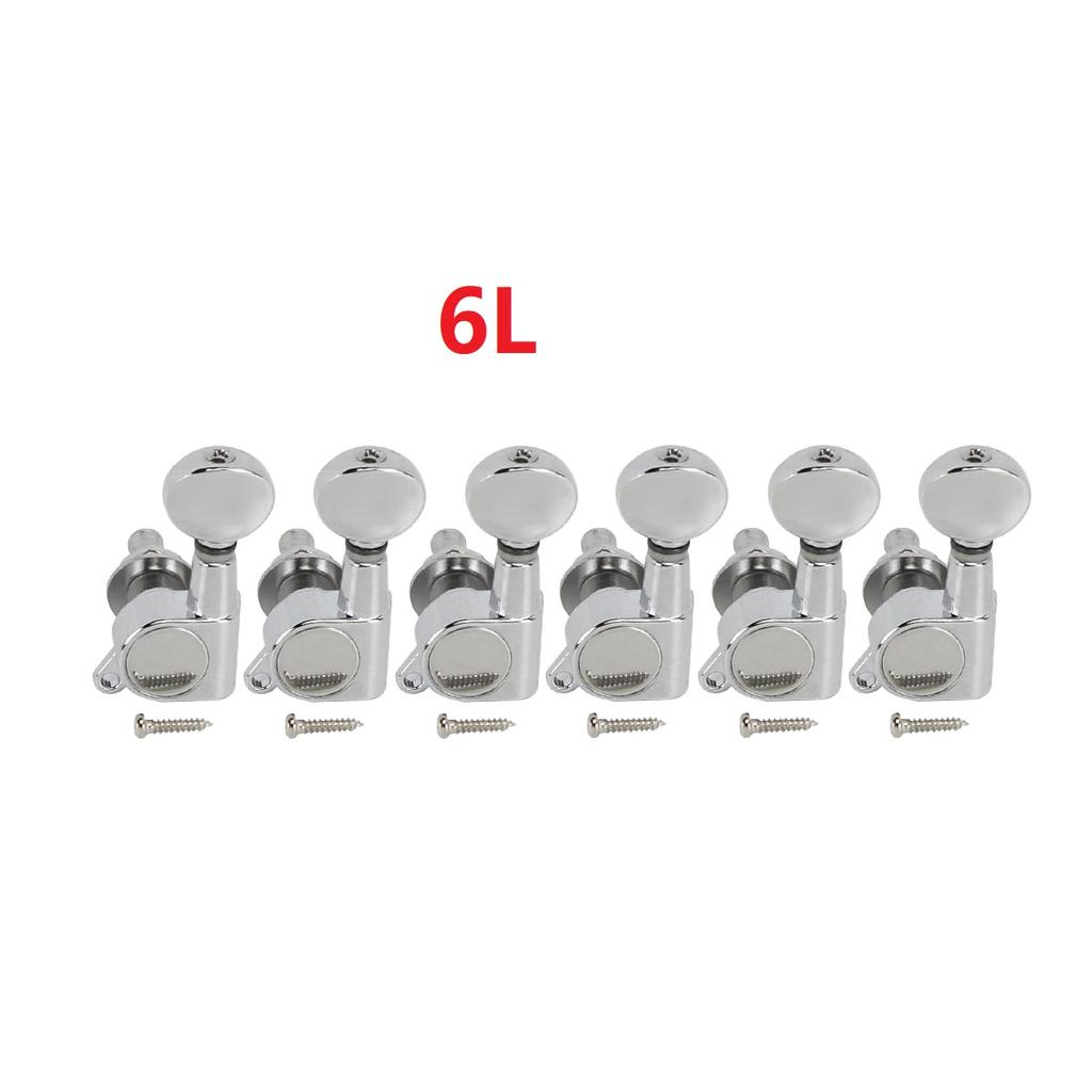 FLEOR 6pcs Electric Guitar String Tuning Keys Pegs Tuners Machine Heads 6R /6L/3L3R Choose Guitar Accessories Parts