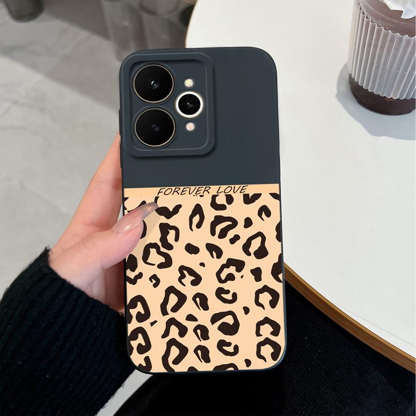 For Realme 15 15T 15X C21Y C25Y Note 70 70T C71 C73 C33 C35 Phone Shell Fashion Leopard Print Patterns Anti Drop Cases For Realme Silicone Back Covers