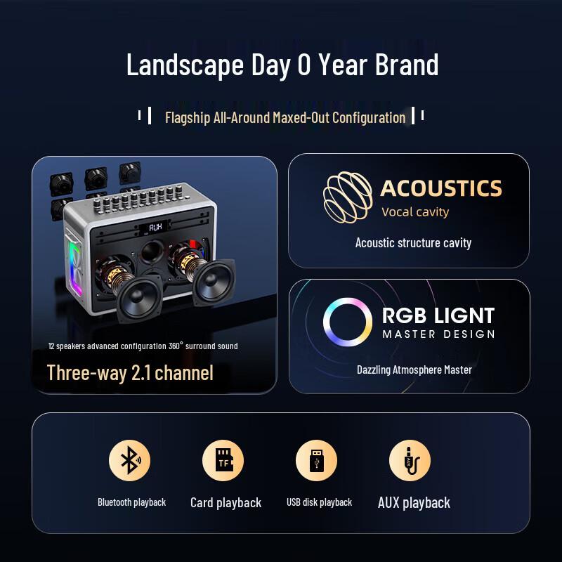 Shanshui G9 Portable KTV Bluetooth Speaker