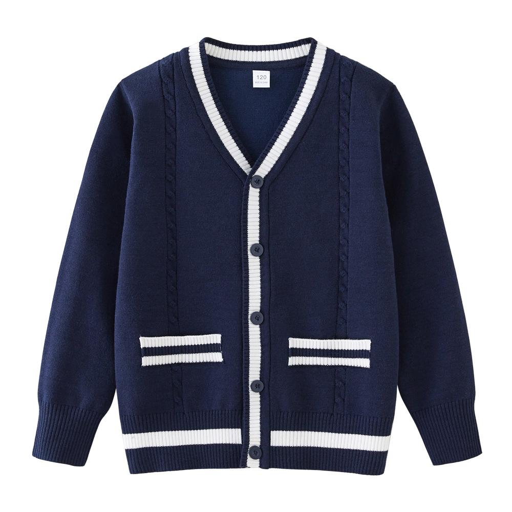 Children's Knitted Cardigan School Uniforms for Boys and Girls