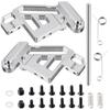 RCMAZO Aluminum Extended 13mm Twisted Rear Axle Holder Suspension Mount Hanger with Spring for Tamiya 57409 58347 Lunch Box Midnight Pumpkin RC Car