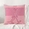 Character Pink Panther Cushion Cover Natural Linen Pillowcase Set AllinOne Decor Cushion Cover for Sofa Bedroom Chair