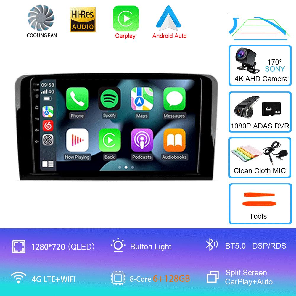 Android 14 Car Radio For Mercedes Benz ML GL ML350 GL320 X164 2005 - 2009 Multimedia Video Player Navigation Stereo GPS