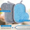 Dual-Sided Multi-Purpose Scrub Sponges, Non-Scratch Dishwashing Sponges for Kitchen, Reusable Microfiber Sponge for Efficiently Cleaning Dishes, High