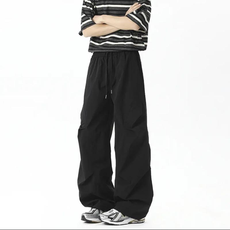 Autumn Thin Casual Ice Silk Work Pants for Men's Trendy Versatile Loose Breathable  Trousers