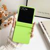 Z Flip7 FE Dopamine Candy Color Matte Phone Case for Samsung Galaxy Z Flip 7 6 5 Flip 4 3 5G Hinge Protective Hard Back Cover