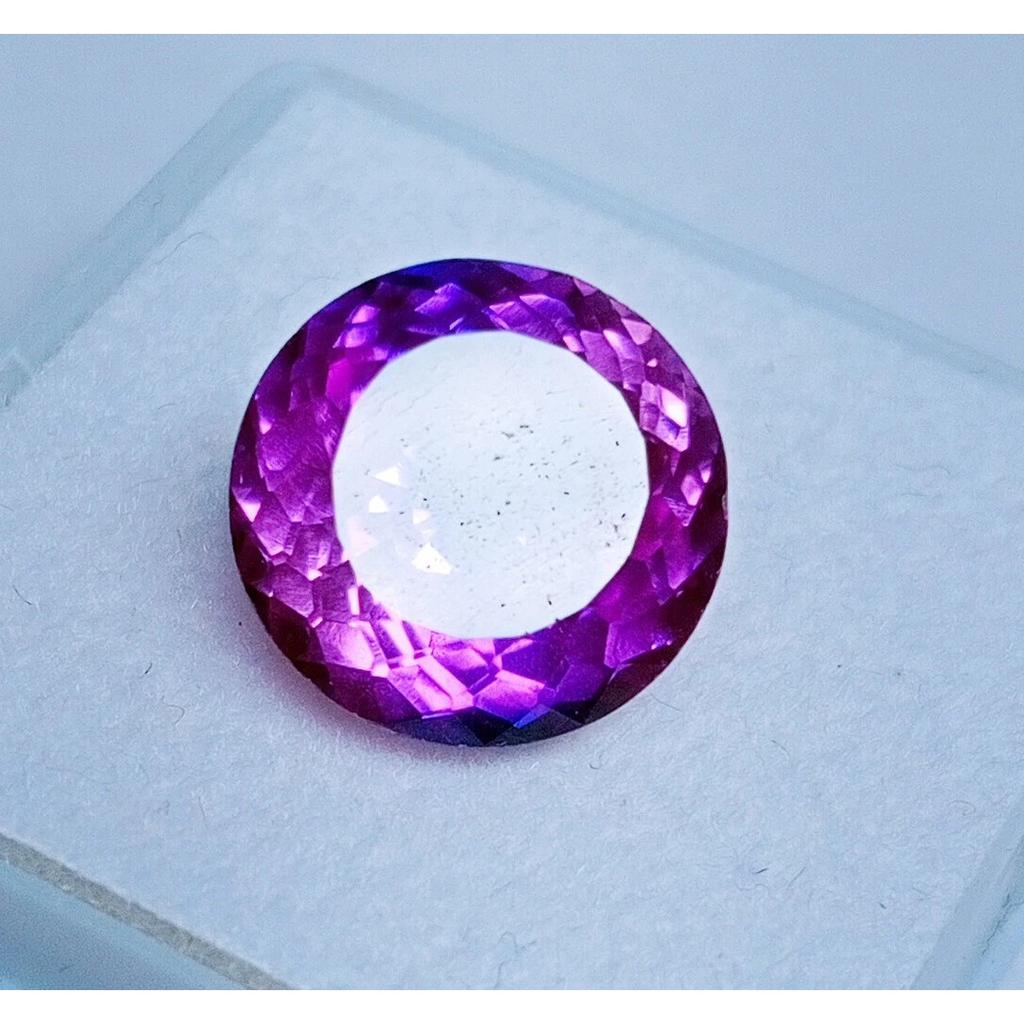 Natural Purple Pink Montana Sapphire Round Cut 8-10 Ct Fabulous Gemstone