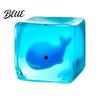 Luminous Ocean Animal Stress Cube Glow-in-the-Dark Toy Relief Squeeze Anxiety Toy Sensory Clear with Sea Inside