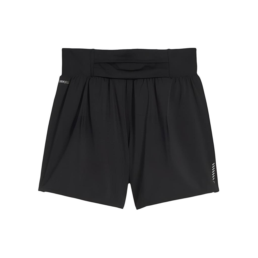 Puma Run Evolve Woven 4" Short Solid Color High Waist Sports Shorts Women shorts Black 525423-01