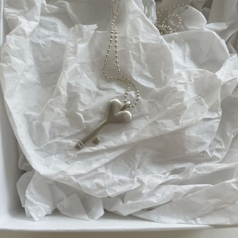 Salted Love Key Necklace Silver