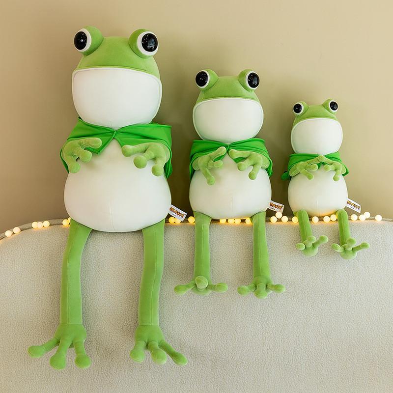 Cute New Frog Plush Toy Doll Cape Soft Frog Stuffed Toy Doll Children's Birthday Gift