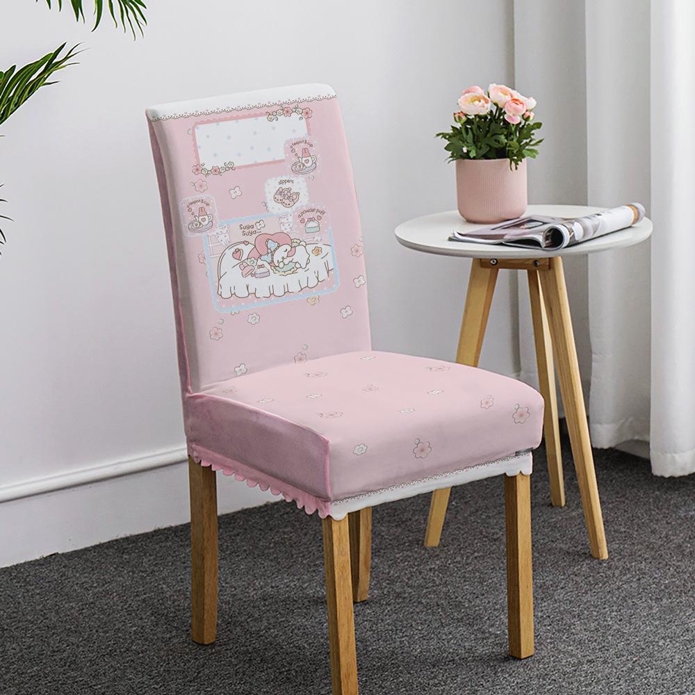 

Lovely Young Students Chair Cover for Home Universal Elastic Chair Covering Cover for Fabric Durable Durable Useful 45*38*38cm