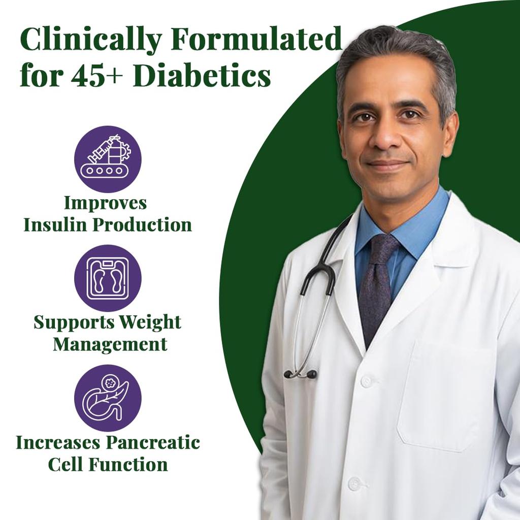 Vansaar 45+ Diab Balance Ayurvedic Wellness Powder 250g For Adults | Herbal Blend For Energy, Digestion & Metabolic Support | No Preservatives