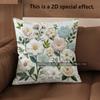 2D Vintage Floral Embossed Style Throw Pillow Covers Pattern Cushion Cover Suitable For Sofa Bedroom Car Pillow Cover