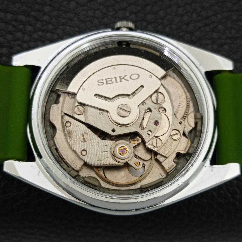 REFURBISHED VINTAGE SEIKO AUTOMATIC 6309A JAPAN MENS GREEN DIAL WATCH A443201-1