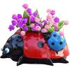 Ladybug Plant Pot, Cartoon Ladybug Shaped Planter Flower Pot Decorative Succulent Pot Garden Bonsai