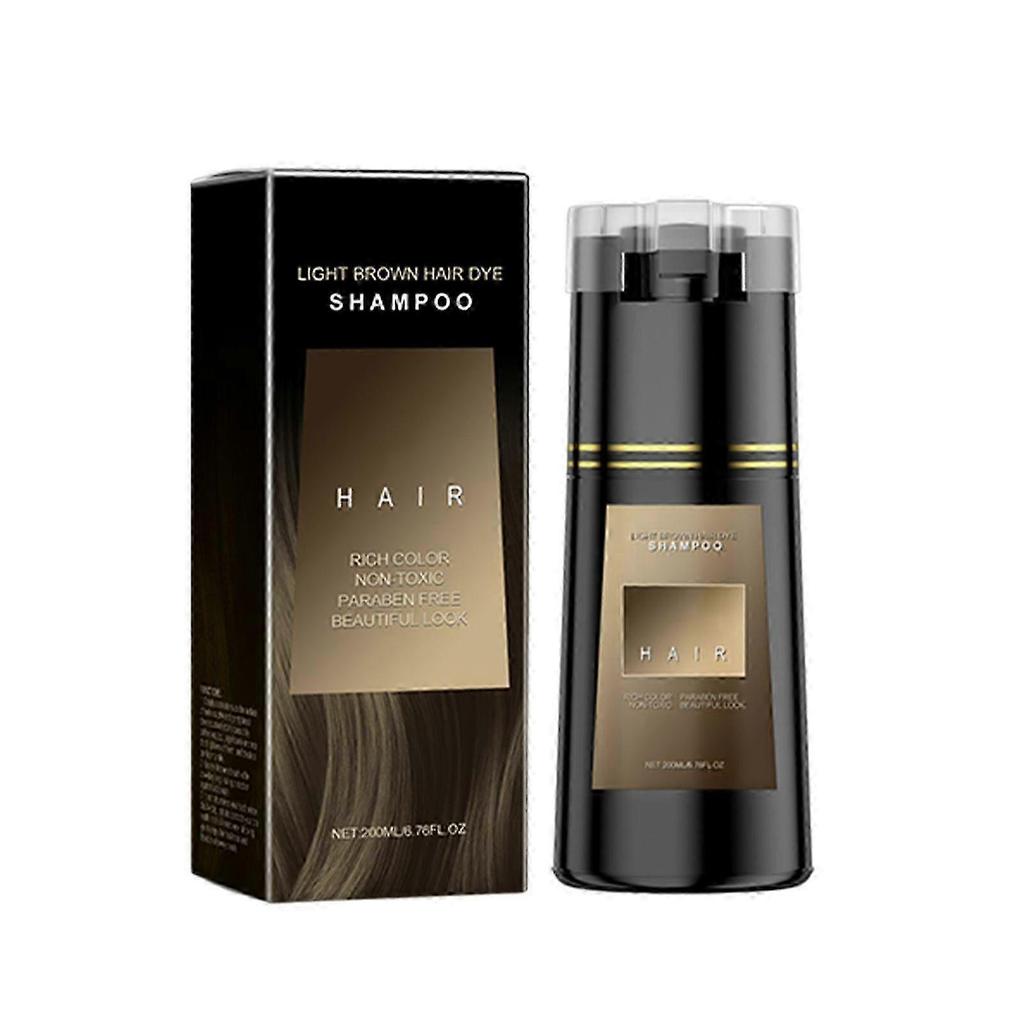 Instant Hair Dye Shampoo for Gray Hair Coverage, Natural Black Hair Color Shampoo for Men and Women, Herbal Ingredients Hair Shampoo
