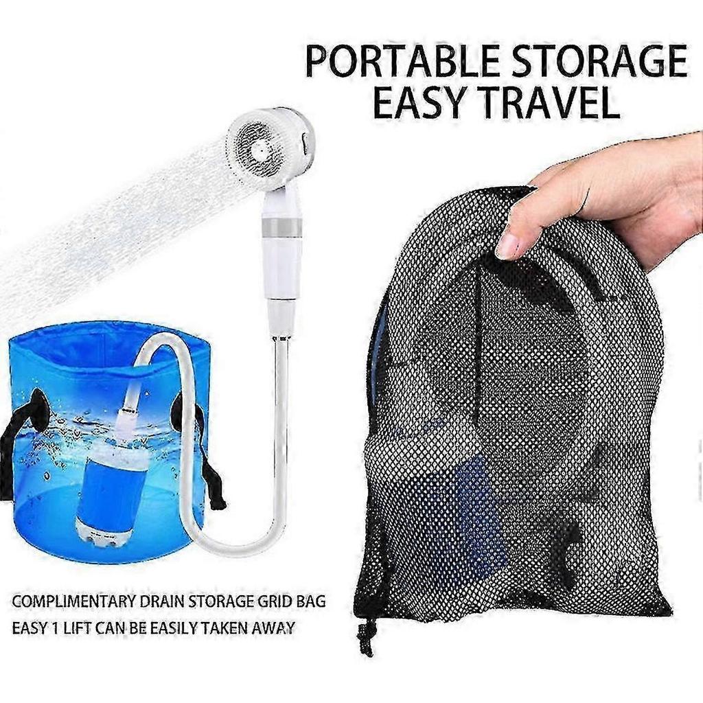 4000mAh Elektrische Dusche Camping Tragbarer Duschkopf Pumpe für Outdoor Wandern Reisen