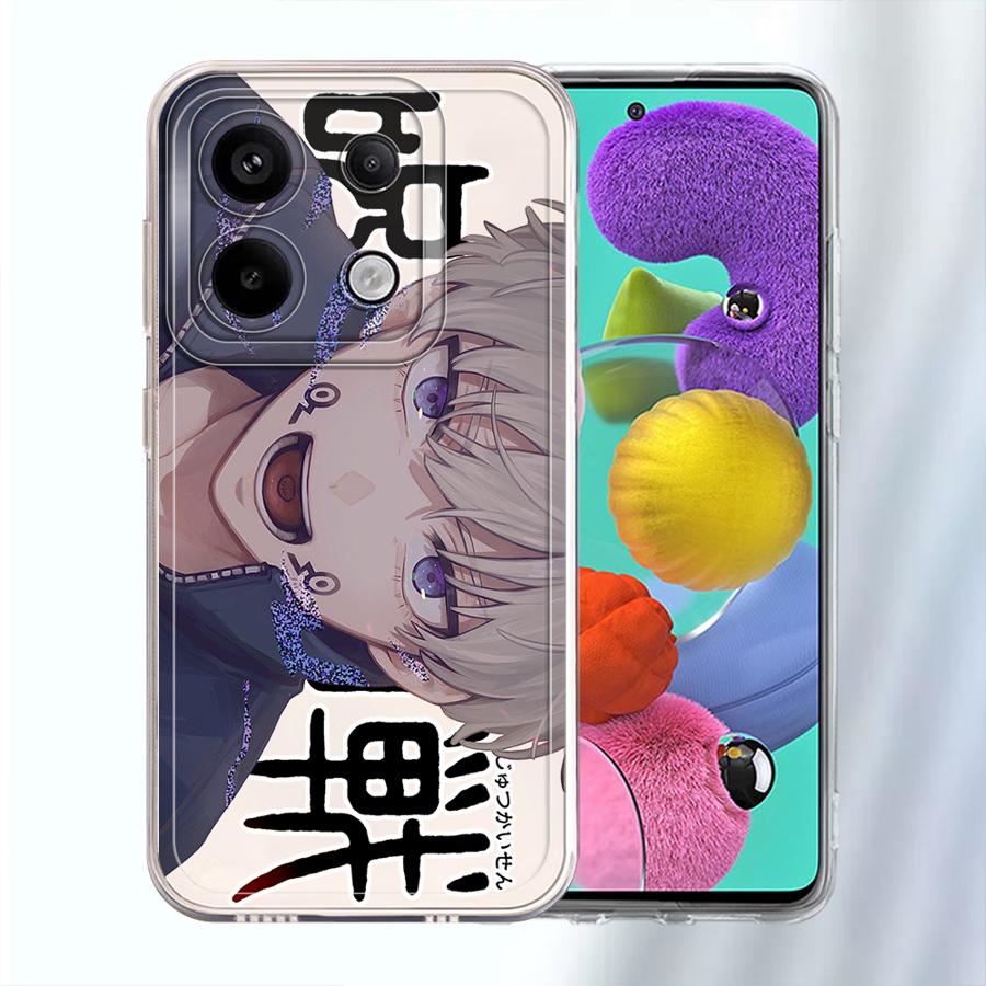 J-Jujutsus K-Kaisens Anime Soft Phone Cover Case for Xiaomi Redmi Note 14 Pro Plus 14C A4 11S 10S 13C Note 13 12S 9 10 12 11