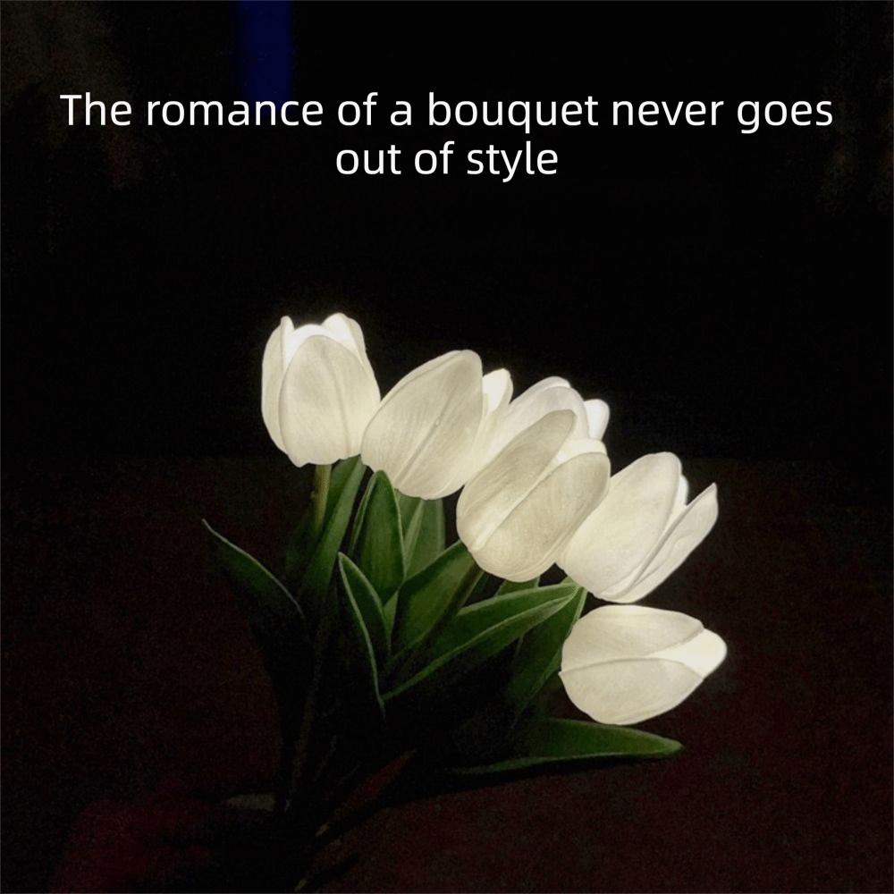 Nachtlicht LED Tulpenlampe LED Licht Simulationsblumenlampe Tulpen-Tischlampe Tischdekoration