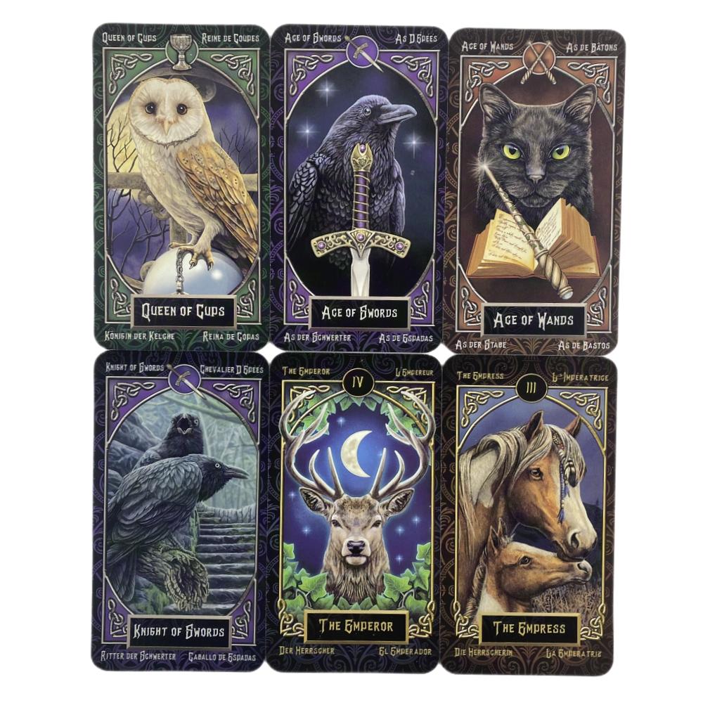 Cats Tarot Familiars Cards A 78 Deck Oracle English Visions Divination Kittens Edition Board Deck Playing Games