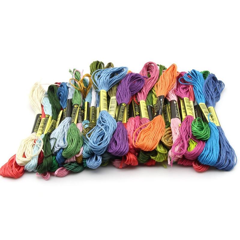 200-Color Embroidery Thread Set for DIY Cross Stitch - Cotton Weaving Threads TH005
