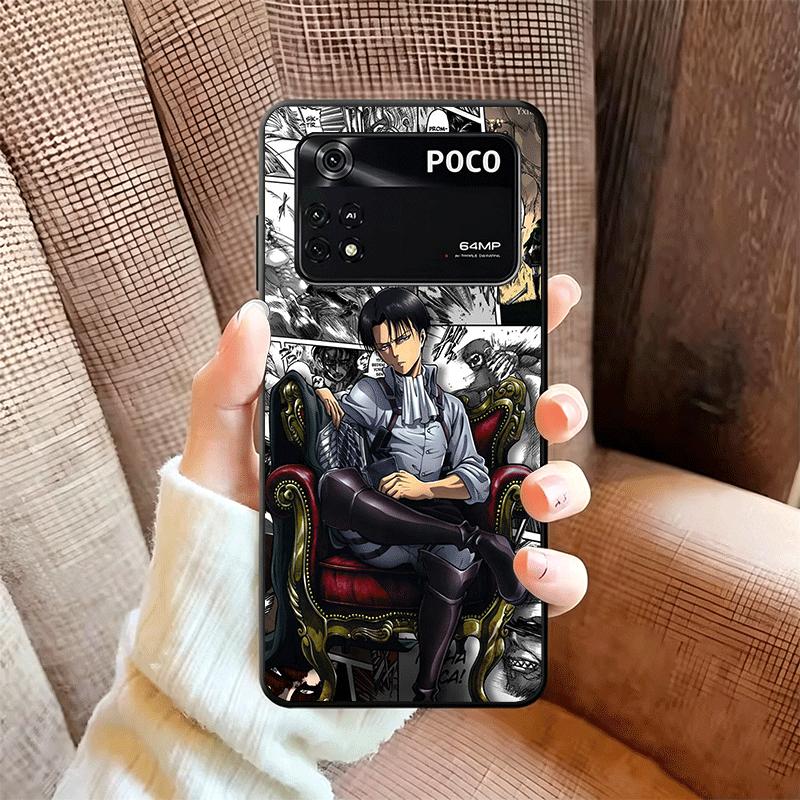 A-Attack On T-Titan Anime Soft Phone Case for Xiaomi Poco X5 X6 X7 X8 Pro Max X3 F7 F8 Ultra M8 M7 M6 M5 Redmi 15 15C 14C 13C 12