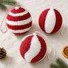 10CM Christmas Tree Decor Plush Surface Hanging Balls Ornament  Holiday Decor