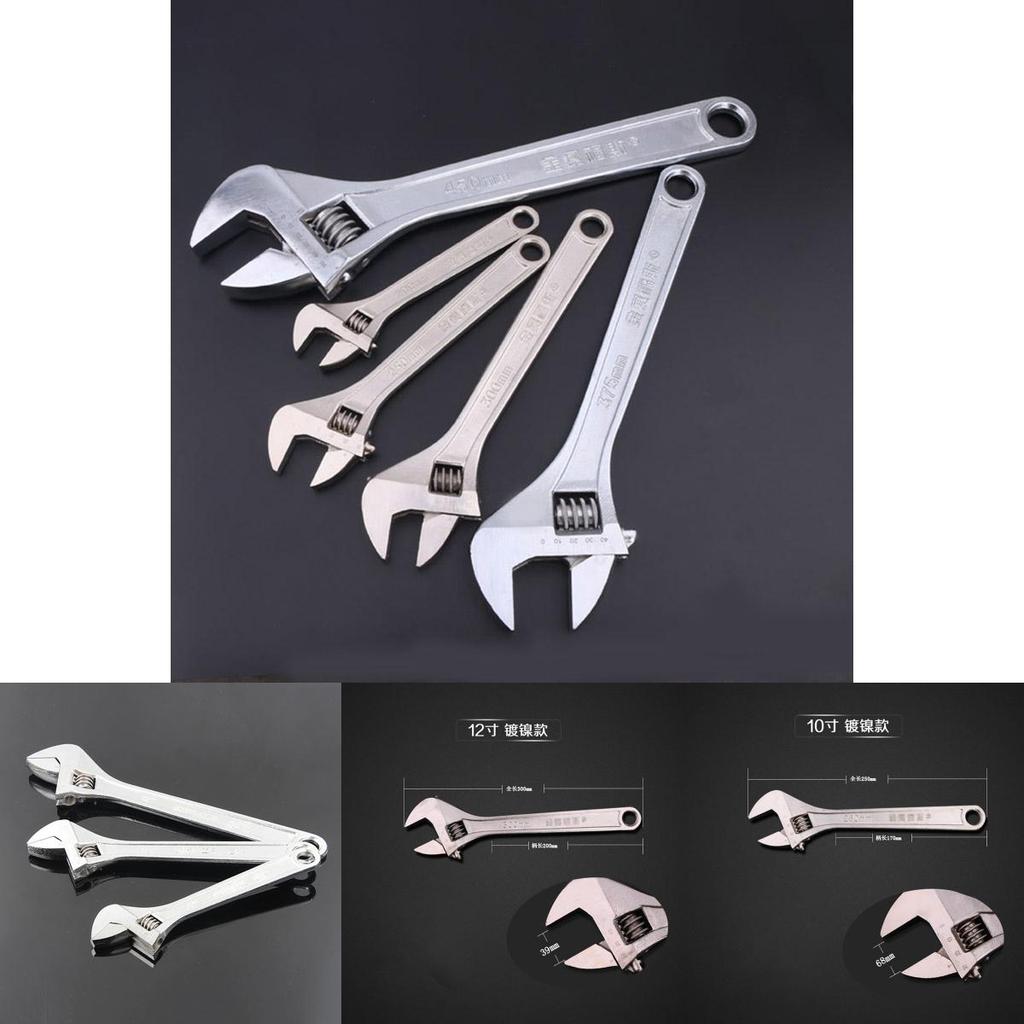 6"/8"/10"/12"/15" Adjustable Wrench Spanner For Various Lifestyles**