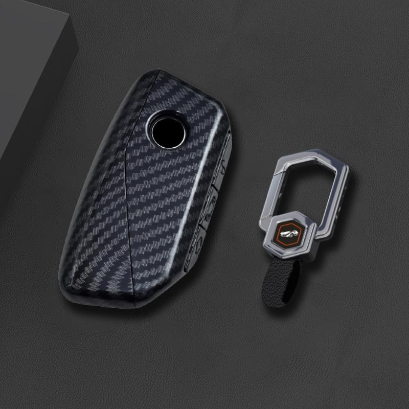 ABS Carbon Car Key Fob Cover Case Shell For BMW 530i 540i 550e 750e 740i 760i X1 X2 X5 X6 X7 M5 iX1 iX2 iX XM i5 i7 2024 2025