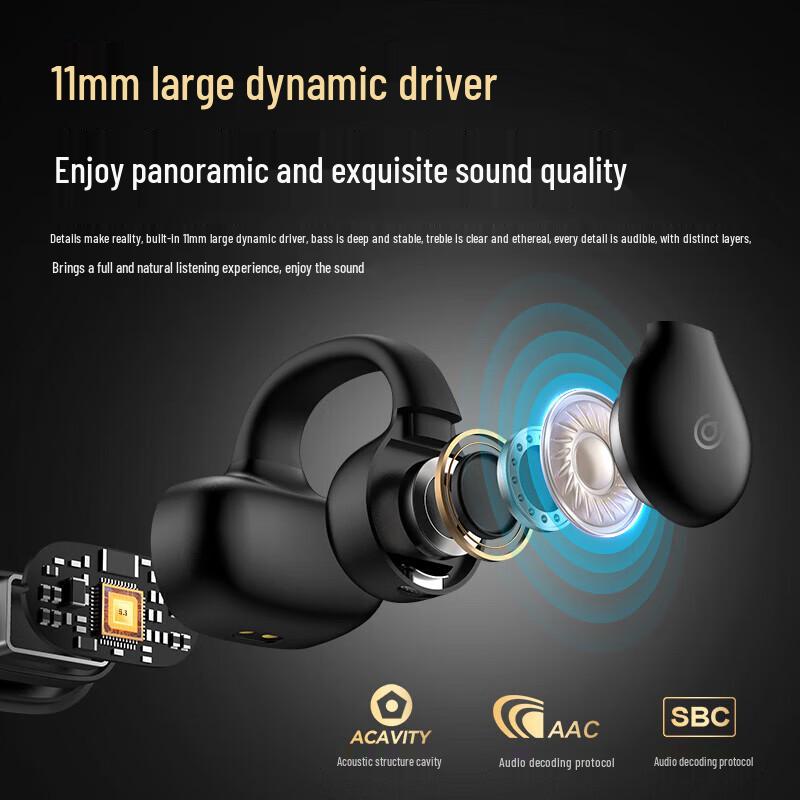 Aigo TX02 Open-Ear Clip-On Wireless Bluetooth Headphones