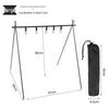 Folding Tripod Camping Rack for Clothes Drying & Travel Organization