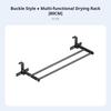 Bunk Bed Rail Organizer Space-Saving Hanging Rack Drillless Installation Sturdy and Stable for Children