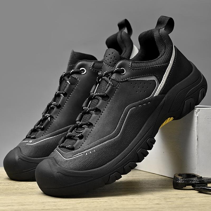 Non-Slip Mens Casual Shoes Lace-up Solid Sneakers Male Running Travel Sports Shoes Outdoor Treking Footwear All-match Trainers