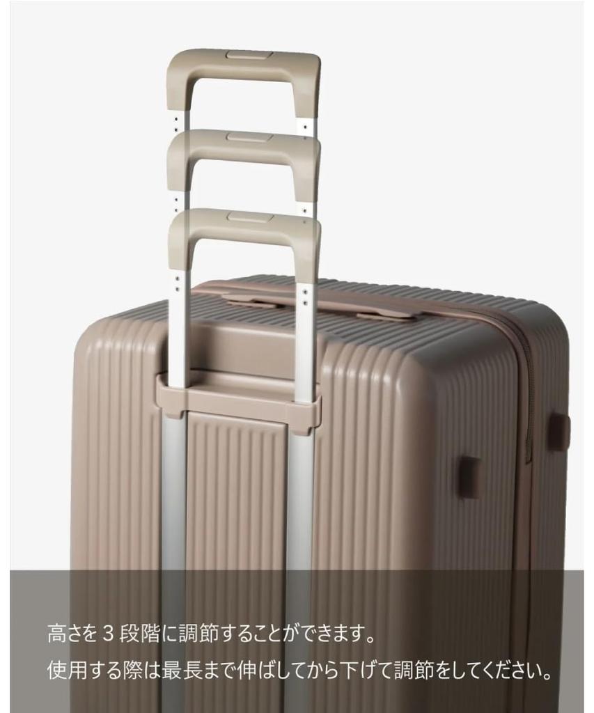 Suitcase Large Slim Multifunctional Model INV80 Warranty Deep Sea [Innovator] 4.8kg