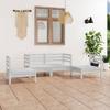 Day and Night - Day and Night Garden Furniture Set 4 Pieces Solid White Pine Wood