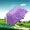 Blühender im Wasser Regenschirm 3-fach faltbare Sonnenschirme Tragbare Sonnenschirme für Reisen und Outdoor-Aktivitäten Damengeschenk