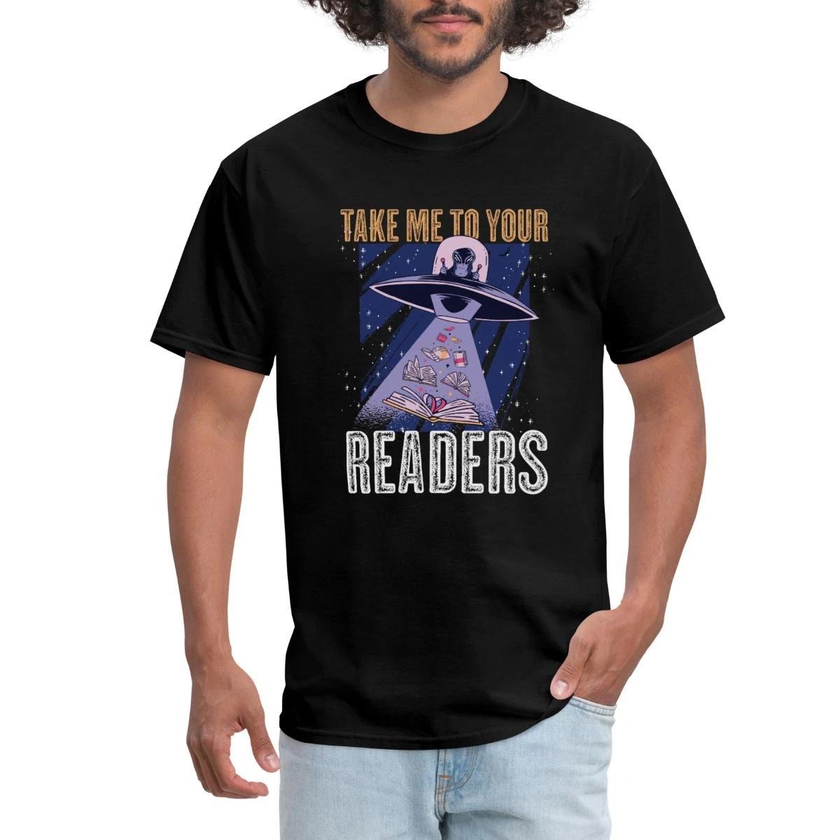 Take Me To Your Readers Librarian English Teacher Men s T-Shirt L
