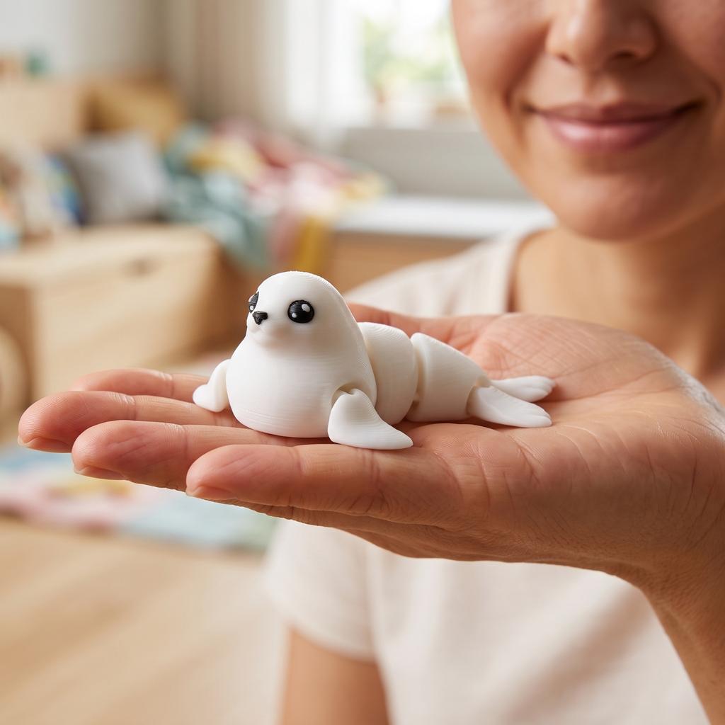 3D Printed Articulated Toy for Kids - Cute Multi-Joint Animal Figurine