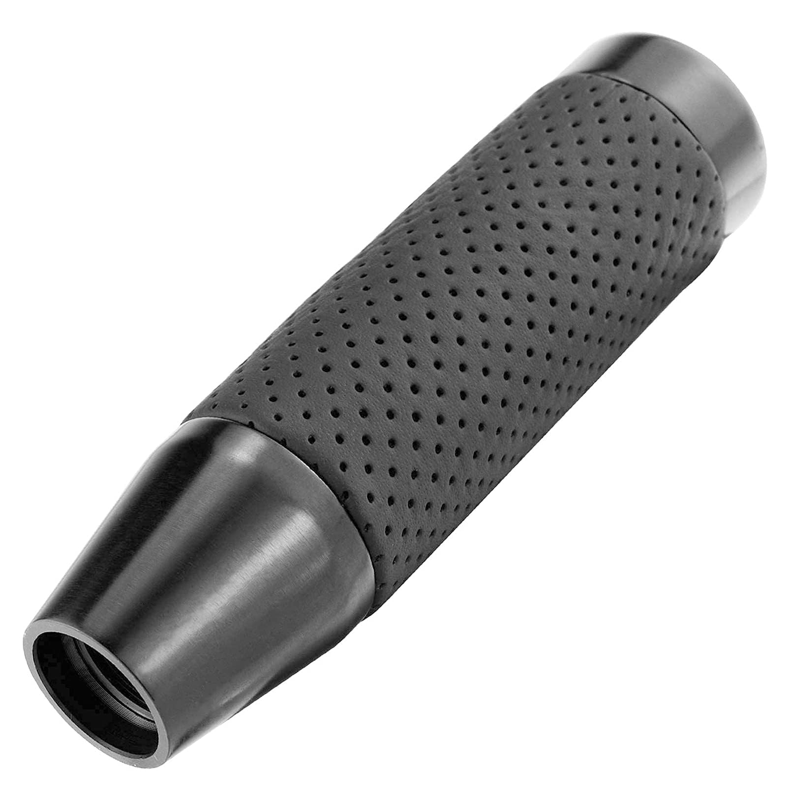 

Lunsom 130mm Shift Knob Aluminum Alloy Car Shift Lever Shift Knob PU Leather for Auto and Manual Car (Black) чорний