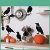 Halloween Black Crow Glass Showcase Bedroom Home Decoration Stickers Wall