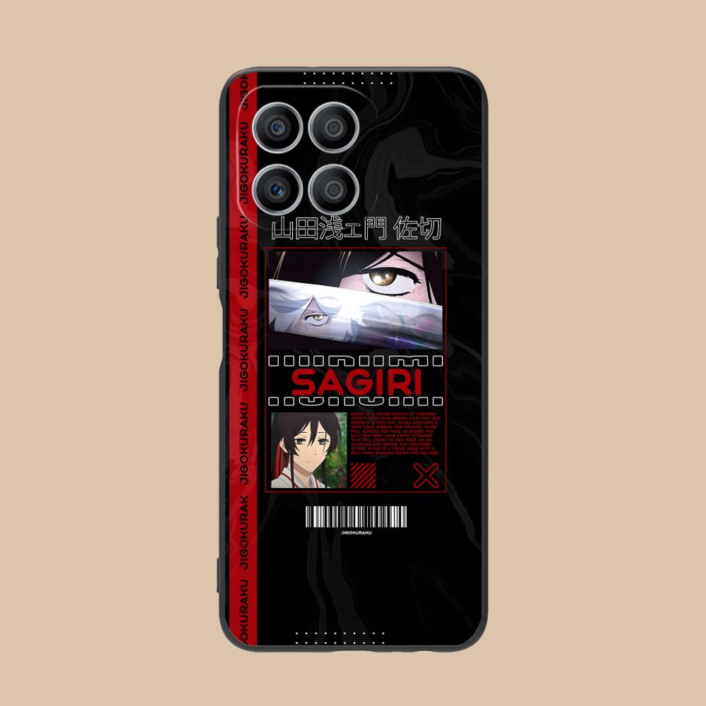 Hell's Paradise Sagiri Phone Case for Honor 90 80 70 60 50 30 20 10 9 8 7 Pro S SE Lite 5G Soft TPU Shockproof Cover