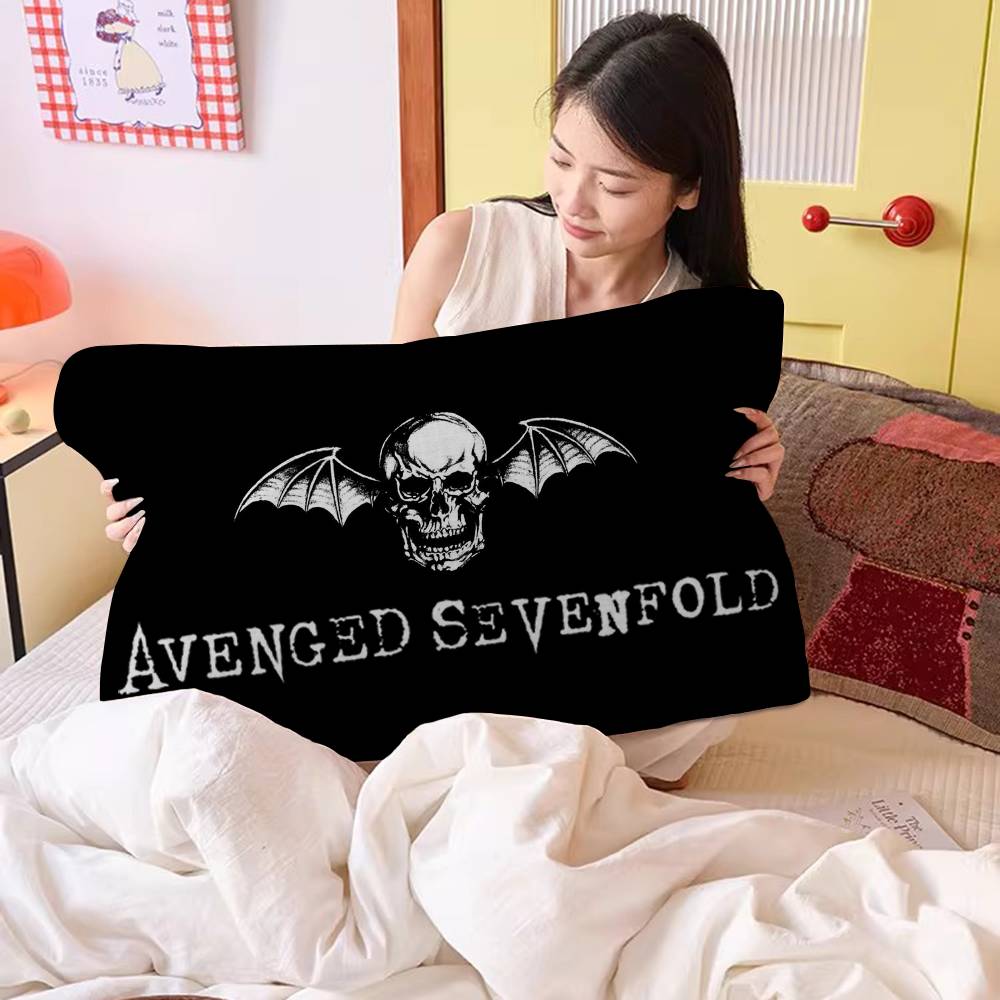 Rock Band Avenged S-Sevenfold Household Polyester Pillow Cover Pillow Towel Fast-Drying Lightweight & Easy to Clean