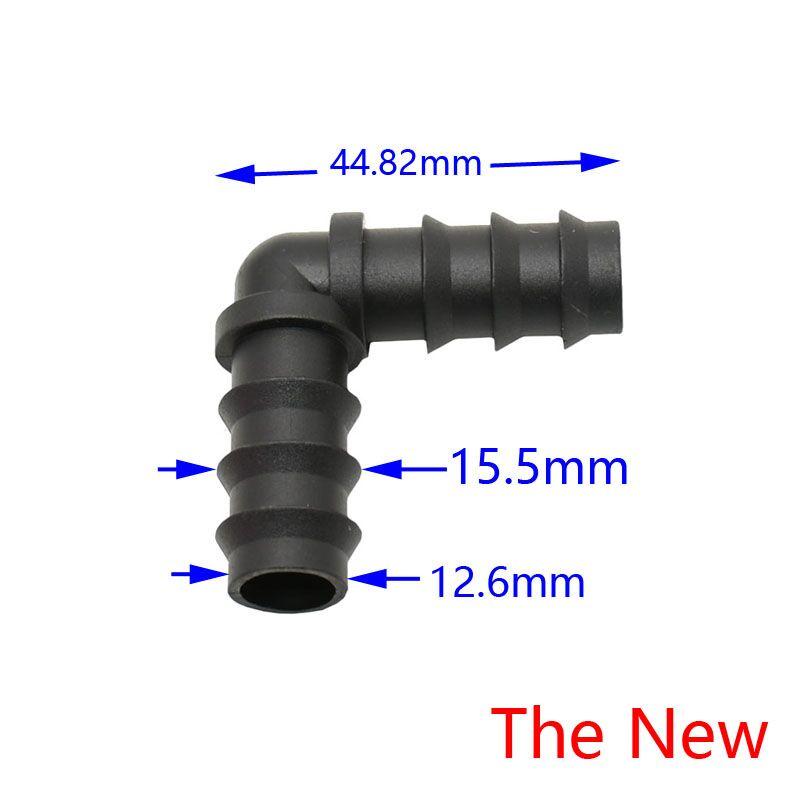 

1/2 Garden hose elbow connector 16mm hose barb knee bending joints 90 degrees 3-way irrigation connector repair joint 7pcs