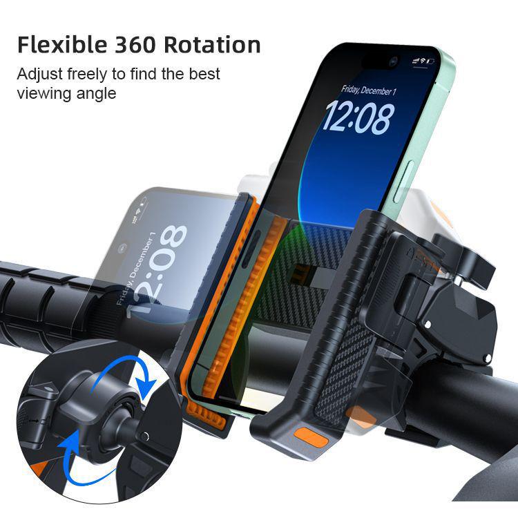 Shockproof Phone Holder for Golf Carts, Bicycles, Motorcycles, and Mountain Bikes