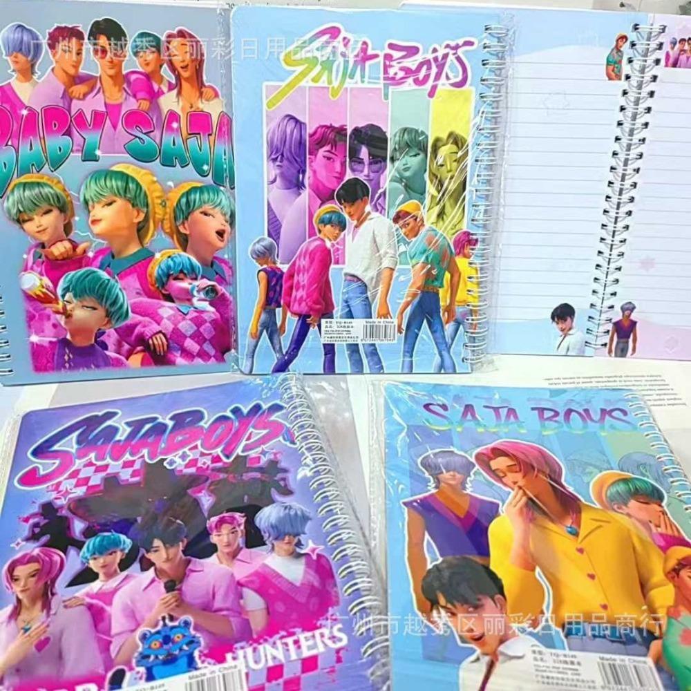 

Kpop Demon Hunters Huntrix Saja Notebook Rumi Mira Zoey Anime Stationery Supplies Back To School Gifts 15*20.2cm -A1414