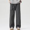 Spring and Summer Thin Quick-drying Casual Pants Men's Loose Straight Trendy Brand Gray Wide-leg Trousers Versatile