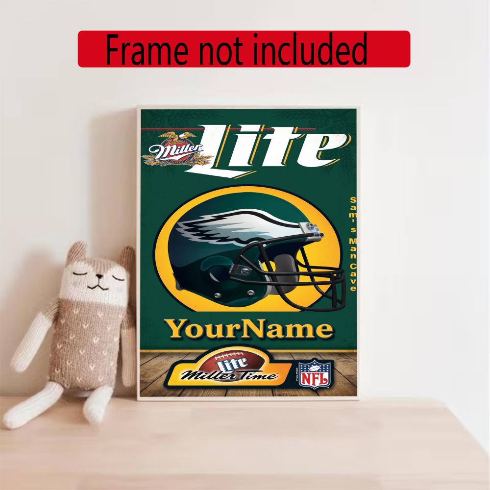 Philadelphia Eagles Personalized Name Diamond Paintings Mosaic Wall Round Diamond Art Painting Kits Embroidery Crystal Accessories Frameless
